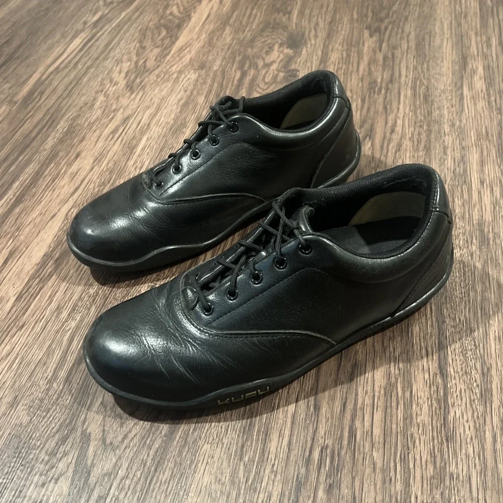 KURU Chicane Mens Black Size 9 Leather Comfort Trail Hiking Walking Shoes